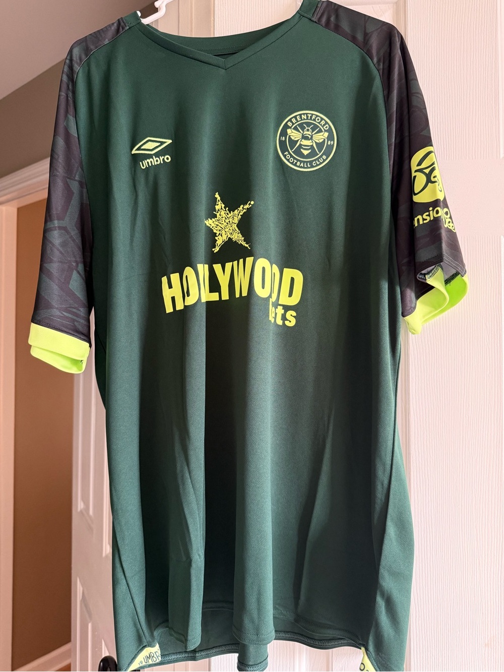 Umbro Soccer 2024-25 Brentford Match Issue Third Shirt Collins #22 NWT Authentic